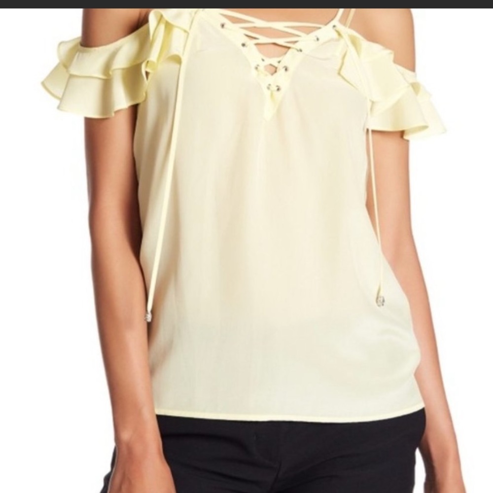 The Kooples top yellow size small